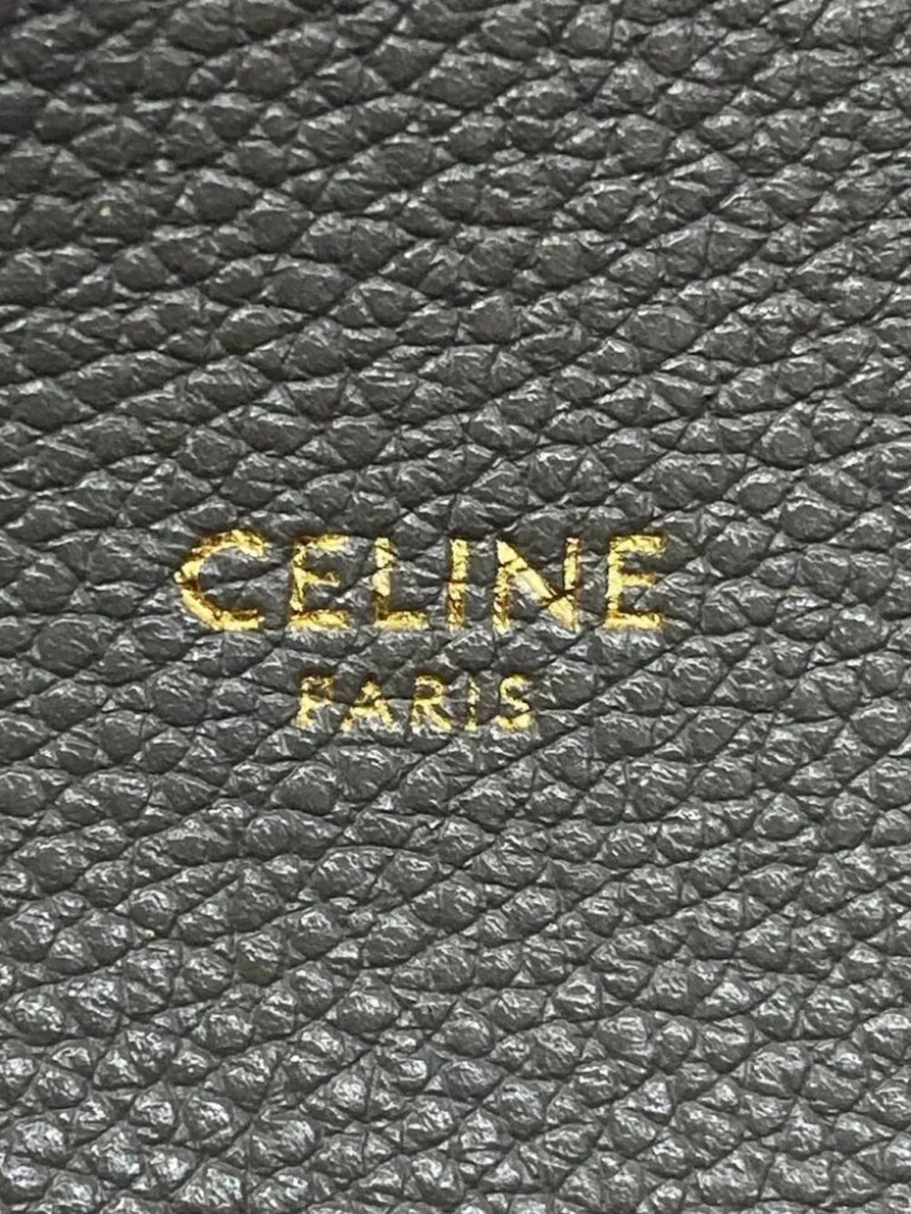 CELINE Cabas Phantom Small With Belt Gray Soft grained calfskin Tote Bag